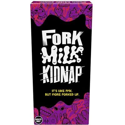 Hasbro Fork Milk Kidnap Party Game for Adults Only, Hilarious NSFW Adult Card Games for 3 to 10 Players, Ages 18+ English Version Hasbro Fork Milk Kidnap Party Game for Adults Only, Hilarious NSFW Adult Card Games for 3 to 10 Players, Ages 18+ English Version