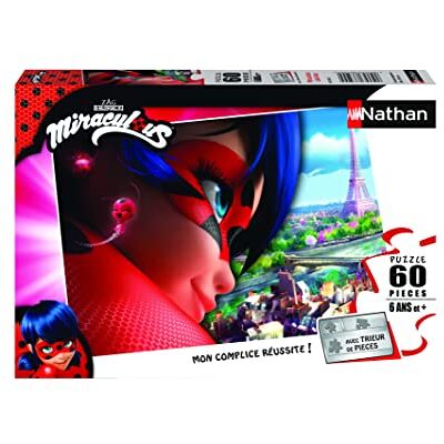 NATHAN Puzzles 4005556861811 Puzzle 60 pieces Miraculous Ladybug Children's NATHAN Puzzles 4005556861811 Puzzle 60 pieces Miraculous Ladybug Children's