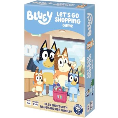 Orchard Toys Bluey Let’s Go Shopping Board Game, Family Fun Shopping Role Play Game with Bluey, Bingo, Mum & Dad, Race to Fill your Shopping Bag, For Kids Aged 4+ Orchard Toys Bluey Let’s Go Shopping Board Game, Family Fun Shopping Role Play Game with Bluey, Bingo, Mum & Dad, Race to Fill your Shopping Bag, For Kids Aged 4+
