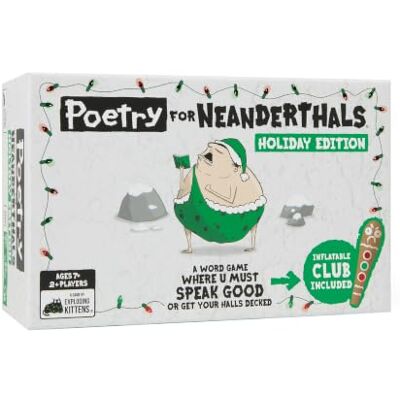 Exploding Kittens Poetry for Neanderthals Holiday, 2-6 Players, Ages 7+ Exploding Kittens Poetry for Neanderthals Holiday, 2-6 Players, Ages 7+
