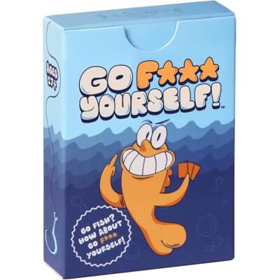 Go Fuck Yourself Go F Yourself! – The Grown Up Go Fish Card Game You've Always Wanted Hilarious Party Game for Grown Ups, 2+ Players 52 Cards, 13 Unique Pairs, Bold and Vibrant Colors, Blue Go Fuck Yourself Go F Yourself! – The Grown Up Go Fish Card Game You've Always Wanted Hilarious Party Game for Grown Ups, 2+ Players 52 Cards, 13 Unique Pairs, Bold and Vibrant Colors, Blue