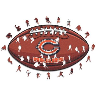 ICONIC Puzzles - Chicago Bears - Football with Logo - Wooden Puzzle L - Puzzle ICONIC Puzzles - Chicago Bears - Football with Logo - Wooden Puzzle L - Puzzle
