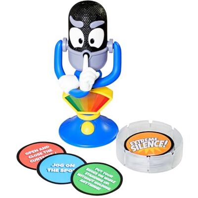 TOMY Extreme Silence Game, Sound-Sensitive Party Challenge for Kids and Families, Real Decibel Detector, 50 Task Cards, Create-Your-Own Challenges, Indoor Game Fun, Ages 6+, 2 or More Players TOMY Extreme Silence Game, Sound-Sensitive Party Challenge for Kids and Families, Real Decibel Detector, 50 Task Cards, Create-Your-Own Challenges, Indoor Game Fun, Ages 6+, 2 or More Players