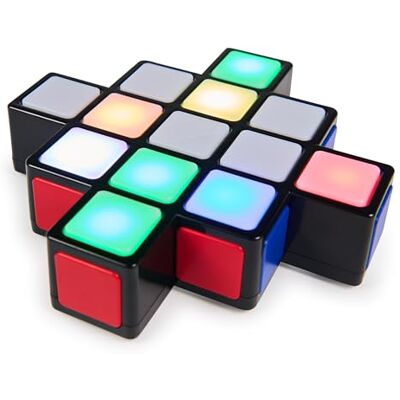 Spin Master Rubik’s Cube, Rubik’s Rush Light-Up Electronic Game, 1-4 Players, Interactive Brain Teaser Speed Game for Solo or Multiplayer Fast-Paced Fun, Color-Matching Puzzle, STEM Toy, for Ages 7 & Up Spin Master Rubik’s Cube, Rubik’s Rush Light-Up Electronic Game, 1-4 Players, Interactive Brain Teaser Speed Game for Solo or Multiplayer Fast-Paced Fun, Color-Matching Puzzle, STEM Toy, for Ages 7 & Up