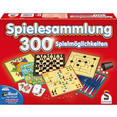 Schmidt Spiele 49195 300 Game Collection, Red Schmidt Spiele 49195 300 Game Collection, Red
