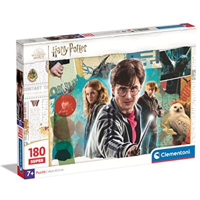 Clementoni 29068 Supercolor Puzzle Harry Potter 180 Pieces, Jigsaw Puzzle For Kids Age 7, Puzzle Cartoon, Fantasy, Made In Italy Clementoni 29068 Supercolor Puzzle Harry Potter 180 Pieces, Jigsaw Puzzle For Kids Age 7, Puzzle Cartoon, Fantasy, Made In Italy