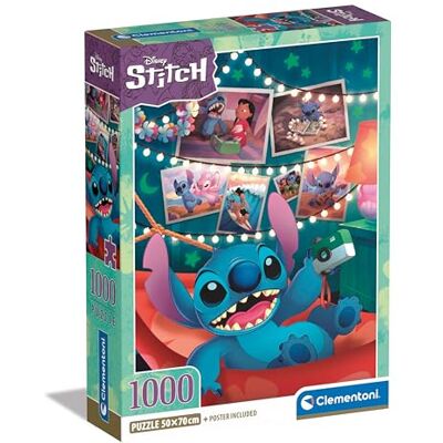 Clementoni 39793 Puzzle Disney Stitch Jigsaw Puzzle 1000 Pieces Jigsaw Puzzle For Adults Comic Puzzle Made In Italy Clementoni 39793 Puzzle Disney Stitch Jigsaw Puzzle 1000 Pieces Jigsaw Puzzle For Adults Comic Puzzle Made In Italy