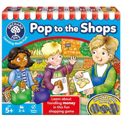 Orchard Toys Pop to the Shops, Money Counting & Handling Board Game Age 5+ Orchard Toys Pop to the Shops, Money Counting & Handling Board Game Age 5+