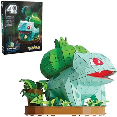 4D Build , Pokémon Bulbasaur 3D Model Kit, Pokémon Collectibles, Kanto Starter Collection, Desk Décor, Adult Puzzles, Building Toys, 3D Puzzles for Adults & Teens, 195 Pieces, for Ages 12 & Up 4D Build , Pokémon Bulbasaur 3D Model Kit, Pokémon Collectibles, Kanto Starter Collection, Desk Décor, Adult Puzzles, Building Toys, 3D Puzzles for Adults & Teens, 195 Pieces, for Ages 12 & Up