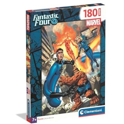 Clementoni Puzzle 180 pieces, Fantastic 4, Puzzle for Kids 7+ Years, Made in Italy, 29281 Clementoni Puzzle 180 pieces, Fantastic 4, Puzzle for Kids 7+ Years, Made in Italy, 29281