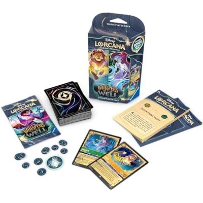 Ravensburger Disney Lorcana Trading Card Game for Adults and Kids Age 8 Years Up Starter Deck A Set 10: Whispers in the Well Collectable TCG Ravensburger Disney Lorcana Trading Card Game for Adults and Kids Age 8 Years Up Starter Deck A Set 10: Whispers in the Well Collectable TCG