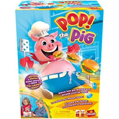 Goliath Games Pop The Pig: Even Bigger and Better Kids Games For 2-6 players Ages 4+ Goliath Games Pop The Pig: Even Bigger and Better Kids Games For 2-6 players Ages 4+