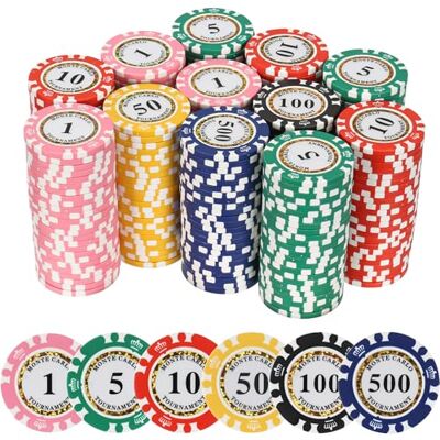 LUOBAO Premium Numbered Poker Chips for Card Board Game,for Texas Hold'em, Blackjack,Card Club or Late Night Poker Games LUOBAO Premium Numbered Poker Chips for Card Board Game,for Texas Hold'em, Blackjack,Card Club or Late Night Poker Games