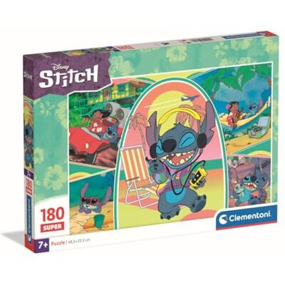 Clementoni Puzzle 180 pieces, Disney Stitch, Puzzle for Kids 7+ Years, Made in Italy, 29800 Clementoni Puzzle 180 pieces, Disney Stitch, Puzzle for Kids 7+ Years, Made in Italy, 29800