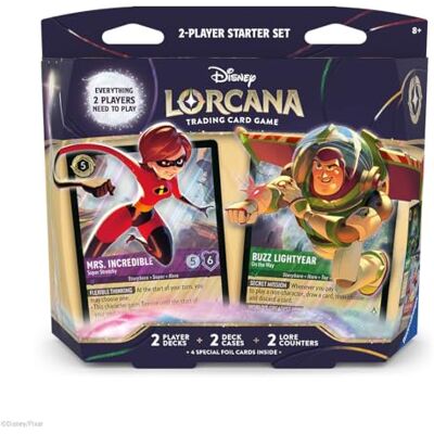 Ravensburger Disney Lorcana TCG Set 12:Wilds Unknown 2-Player Starter Deck Disney Lorcana Starter Deck, Trading Card Game for Adults & Kids 8+, Collectable TCG, Strategy Game, Ready-to-Play Decks Ravensburger Disney Lorcana TCG Set 12:Wilds Unknown 2-Player Starter Deck Disney Lorcana Starter Deck, Trading Card Game for Adults & Kids 8+, Collectable TCG, Strategy Game, Ready-to-Play Decks