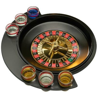 Premier Housewares Roulette Lucky Shot Drinking Game, 6 Glass Premier Housewares Roulette Lucky Shot Drinking Game, 6 Glass