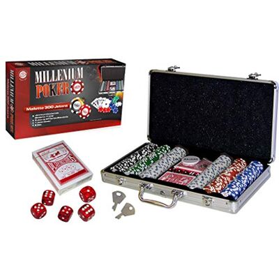 MGM Games Case of 300 poker chips Multicolor 140300 Card Game Metal 2 to 6 Players Playing Cards Board Games 11.5 g 38 cm x 23 cm MGM Games Case of 300 poker chips Multicolor 140300 Card Game Metal 2 to 6 Players Playing Cards Board Games 11.5 g 38 cm x 23 cm