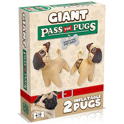 PASS THE PIGS Pass the Pugs Dice Game, bounce the inflatable pugs around the garden, house, pool or beach and see how they land, first to 100 points wins, gifts and toys for Boys, Girls and adults Aged 6 plus PASS THE PIGS Pass the Pugs Dice Game, bounce the inflatable pugs around the garden, house, pool or beach and see how they land, first to 100 points wins, gifts and toys for Boys, Girls and adults Aged 6 plus