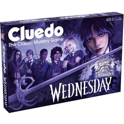 Winning Moves Wednesday Cluedo classic board game perfect for 2–6 players and makes a great gift for fans aged 12 and up Winning Moves Wednesday Cluedo classic board game perfect for 2–6 players and makes a great gift for fans aged 12 and up