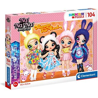 Clementoni 20186 Brilliant puzzle Na Na Na Surprise 104 pieces jigsaw puzzles for kids age 6 Made in Italy, cartoon puzzles Clementoni 20186 Brilliant puzzle Na Na Na Surprise 104 pieces jigsaw puzzles for kids age 6 Made in Italy, cartoon puzzles