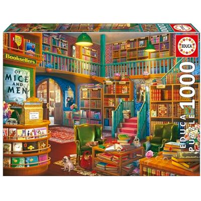 Educa 1000 Piece Wonderful Bookshop Puzzle for Adults Cosy Literary Library Theme Relaxation Gift Ages 14+ (19925) Educa 1000 Piece Wonderful Bookshop Puzzle for Adults Cosy Literary Library Theme Relaxation Gift Ages 14+ (19925)