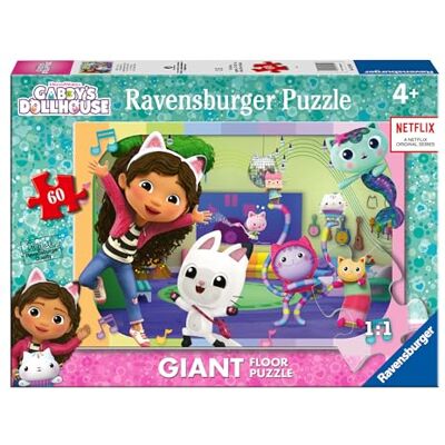 Ravensburger Gabby's Dollhouse 60 Piece Giant Floor Jigsaw Puzzle for Kids Age 4 Years Up Educational Toys & Games for Children Ravensburger Gabby's Dollhouse 60 Piece Giant Floor Jigsaw Puzzle for Kids Age 4 Years Up Educational Toys & Games for Children