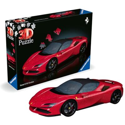 Ravensburger 3D Puzzle Ferrari SF90 Stradale Ages 8+ 108 Pieces, Ferrari, No Glue Required, Creative Craft Construction Kits for Kids & Adults Ravensburger 3D Puzzle Ferrari SF90 Stradale Ages 8+ 108 Pieces, Ferrari, No Glue Required, Creative Craft Construction Kits for Kids & Adults