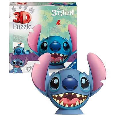 Ravensburger 3D Puzzle Stitch with Ears Ages 6+, 72 Pieces Ravensburger 3D Puzzle Stitch with Ears Ages 6+, 72 Pieces