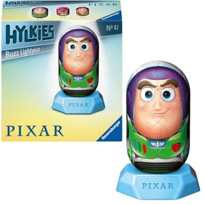 Ravensburger 3D Puzzle Hylkies No.42 TS Buzz Lightyear Ages 6+ 54 Peices, Disney / Pixar Toy Story, No Glue Required, Creative Craft Construction Kits for Kids & Adults Ravensburger 3D Puzzle Hylkies No.42 TS Buzz Lightyear Ages 6+ 54 Peices, Disney / Pixar Toy Story, No Glue Required, Creative Craft Construction Kits for Kids & Adults