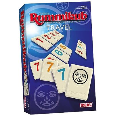 Ideal Rummikub Travel game: Brings people together Family Strategy Games For 2-4 Players Ages 7+ Ideal Rummikub Travel game: Brings people together Family Strategy Games For 2-4 Players Ages 7+