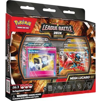 Pokémon TCG: Mega Lucario ex League Battle Deck (1 Ready-to-Play 60-Card Deck Including Mega Lucario ex) Pokémon TCG: Mega Lucario ex League Battle Deck (1 Ready-to-Play 60-Card Deck Including Mega Lucario ex)