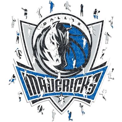 ICONIC NBA Dallas Mavericks Logo Wooden Puzzle M - Puzzle Type ICONIC NBA Dallas Mavericks Logo Wooden Puzzle M - Puzzle Type