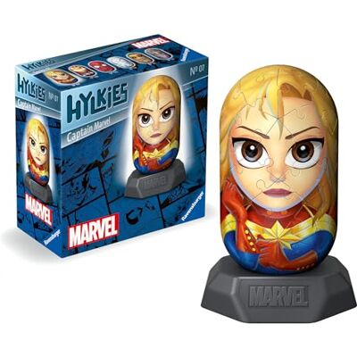 Ravensburger 3D Puzzle Marvel Captain Marvel Hylkies Ages 6+ 216 Pieces, Marvel Heroes, No Glue Required, Creative Craft Construction Kits for Kids & Adults Ravensburger 3D Puzzle Marvel Captain Marvel Hylkies Ages 6+ 216 Pieces, Marvel Heroes, No Glue Required, Creative Craft Construction Kits for Kids & Adults