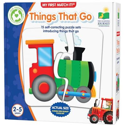 The Learning Journey My First Match It Things That Go Puzzle For Kids Helps Interactive Child Development, Problem-Solving and Motor Skills 15 Self-Correcting Puzzle Sets For 2+ Years The Learning Journey My First Match It Things That Go Puzzle For Kids Helps Interactive Child Development, Problem-Solving and Motor Skills 15 Self-Correcting Puzzle Sets For 2+ Years