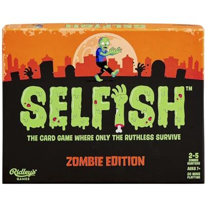 Ridley's Ridley’s Selfish: Zombie Edition Strategy Card Game Ages 8+ 2-5 Players 20+ Minutes Playing Time Ridley's Ridley’s Selfish: Zombie Edition Strategy Card Game Ages 8+ 2-5 Players 20+ Minutes Playing Time