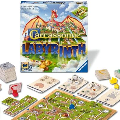 Ravensburger Carcassonne Labyrinth The Moving Maze Game Ravensburger Carcassonne Labyrinth The Moving Maze Game