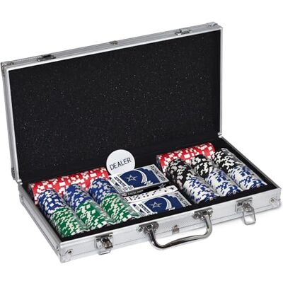 MasterPieces NFL Unisex-Adult 300-Piece Casino Style Poker Chip Set MasterPieces NFL Unisex-Adult 300-Piece Casino Style Poker Chip Set