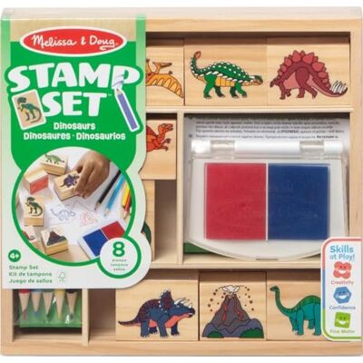 Melissa & Doug Dinosaur Stamp Set with Colouring Pencils for Children Arts and Crafts for Children Age 4+ Wooden Stamps for Kids Dinosaur Toys for Boys Gifts Art Set Gift FSC Certified Melissa & Doug Dinosaur Stamp Set with Colouring Pencils for Children Arts and Crafts for Children Age 4+ Wooden Stamps for Kids Dinosaur Toys for Boys Gifts Art Set Gift FSC Certified
