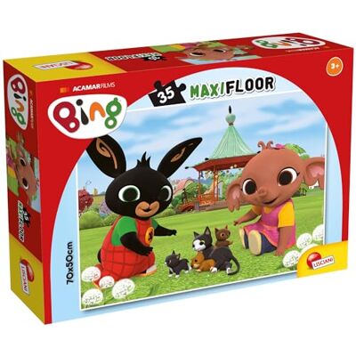 Lisciani Bing MaxiFloor Floor Jigsaw Puzzle 35 Large Pieces 3+ Years Giant Children's Puzzle Bing and His Friends in One Scene Large Pieces for Small Hands Finished Size 70 x 50 cm Lisciani Bing MaxiFloor Floor Jigsaw Puzzle 35 Large Pieces 3+ Years Giant Children's Puzzle Bing and His Friends in One Scene Large Pieces for Small Hands Finished Size 70 x 50 cm