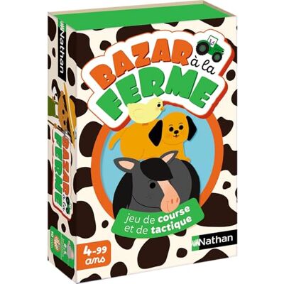 Nathan jeux Nathan Farm Bazaar, Card Game for Children from 4 Years, Strategic and Tactical Game, Animals Theme, Realizes the Highest Pyramid, Simple Rules, Family and Children, 2 to 4 Nathan jeux Nathan Farm Bazaar, Card Game for Children from 4 Years, Strategic and Tactical Game, Animals Theme, Realizes the Highest Pyramid, Simple Rules, Family and Children, 2 to 4