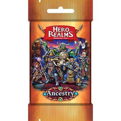 WISE WIZARD GAMES White Wizard Games Hero Realms: Ancestry Expansion for Hero Realms Requires Hero Realms Deckbuilding Game; 1-5 players; 20-30 min; ages 12+; includes 20 Ancestry cards and rules sheet. WISE WIZARD GAMES White Wizard Games Hero Realms: Ancestry Expansion for Hero Realms Requires Hero Realms Deckbuilding Game; 1-5 players; 20-30 min; ages 12+; includes 20 Ancestry cards and rules sheet.