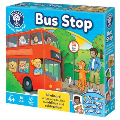 Orchard Toys Bus Stop Counting Game for Age 4+, Educational Board Game Orchard Toys Bus Stop Counting Game for Age 4+, Educational Board Game