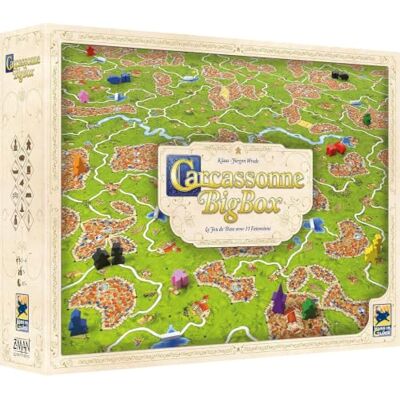 Asmodee Big Box Carcassonne Hans im Glück Starter Set Basic Game and 11 Expansions Classic Board Game Family Game from 7 Years Old Asmodee Big Box Carcassonne Hans im Glück Starter Set Basic Game and 11 Expansions Classic Board Game Family Game from 7 Years Old