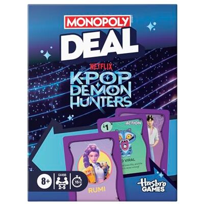 Hasbro Monopoly Deal: KPop Demon Hunters Card Game Hasbro Monopoly Deal: KPop Demon Hunters Card Game