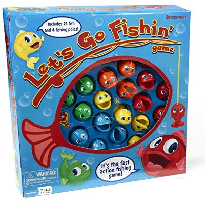 Goliath Let's Go Fishin' Board Game for Children from 3 Years, Fishing Game for 1 to 4 Players, Toy Also Suitable Gift for Boys and Girls Goliath Let's Go Fishin' Board Game for Children from 3 Years, Fishing Game for 1 to 4 Players, Toy Also Suitable Gift for Boys and Girls
