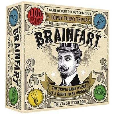 Hygge Games Brainfart 21040" Topsy-Turvy Trivia Card Game for 14+ years to 99 years Hygge Games Brainfart 21040" Topsy-Turvy Trivia Card Game for 14+ years to 99 years