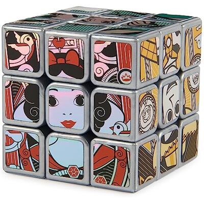 Rubik's Rubik’s Cube, Disney 100th Anniversary Metallic Platinum 3x3 Cube Fidget Toy Mickey Mouse Disney Toys for Adults and Kids Ages+ Rubik's Rubik’s Cube, Disney 100th Anniversary Metallic Platinum 3x3 Cube Fidget Toy Mickey Mouse Disney Toys for Adults and Kids Ages+