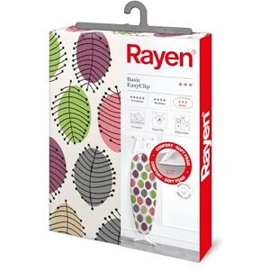 Rayen Universal ironing board cover Easy to install with EasyClip system 2 layers: Foam and 100% printed cotton fabric Basic range of Measures: 130x47 cm Rayen Universal ironing board cover Easy to install with EasyClip system 2 layers: Foam and 100% printed cotton fabric Basic range of Measures: 130x47 cm