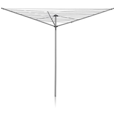 Addis 35m 3 Arm Rotary Washing Line (Grey) Multiple Tension Adjustment, Folding Outdoor Rotating Clothes Dryer & Ground Spike MOB, Metallic Addis 35m 3 Arm Rotary Washing Line (Grey) Multiple Tension Adjustment, Folding Outdoor Rotating Clothes Dryer & Ground Spike MOB, Metallic