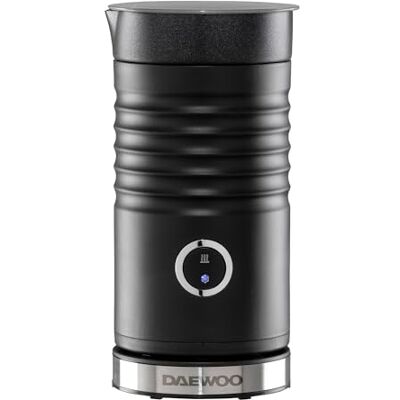 Daewoo Electric Milk Frother for Hot and Cold Milk, 4 Milk Settings, User Friendly, Easy Clean, Compact and Sleek Design, Black Daewoo Electric Milk Frother for Hot and Cold Milk, 4 Milk Settings, User Friendly, Easy Clean, Compact and Sleek Design, Black
